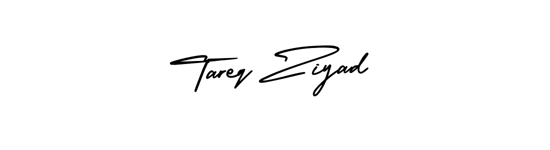 How to make Tareq Ziyad signature? AmerikaSignatureDemo-Regular is a professional autograph style. Create handwritten signature for Tareq Ziyad name. Tareq Ziyad signature style 3 images and pictures png