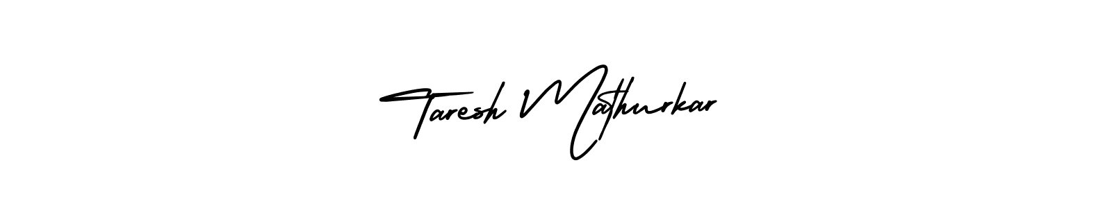 Best and Professional Signature Style for Taresh Mathurkar. AmerikaSignatureDemo-Regular Best Signature Style Collection. Taresh Mathurkar signature style 3 images and pictures png
