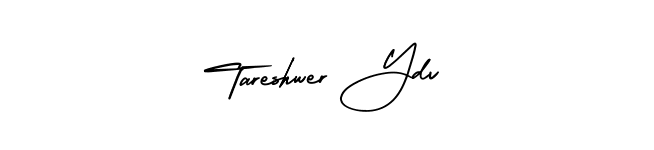 Tareshwer Ydv stylish signature style. Best Handwritten Sign (AmerikaSignatureDemo-Regular) for my name. Handwritten Signature Collection Ideas for my name Tareshwer Ydv. Tareshwer Ydv signature style 3 images and pictures png