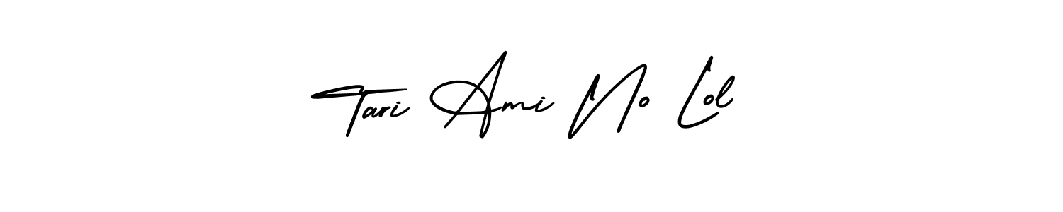 Create a beautiful signature design for name Tari Ami No Lol. With this signature (AmerikaSignatureDemo-Regular) fonts, you can make a handwritten signature for free. Tari Ami No Lol signature style 3 images and pictures png