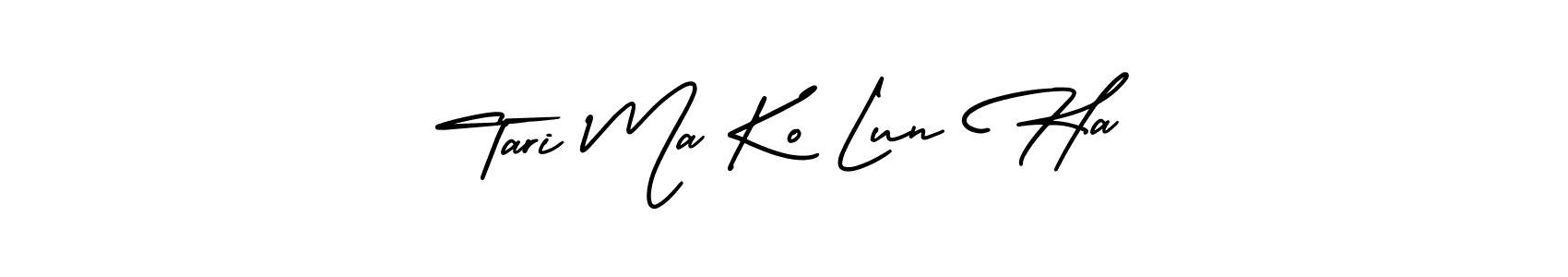 Make a beautiful signature design for name Tari Ma Ko Lun Ha. Use this online signature maker to create a handwritten signature for free. Tari Ma Ko Lun Ha signature style 3 images and pictures png