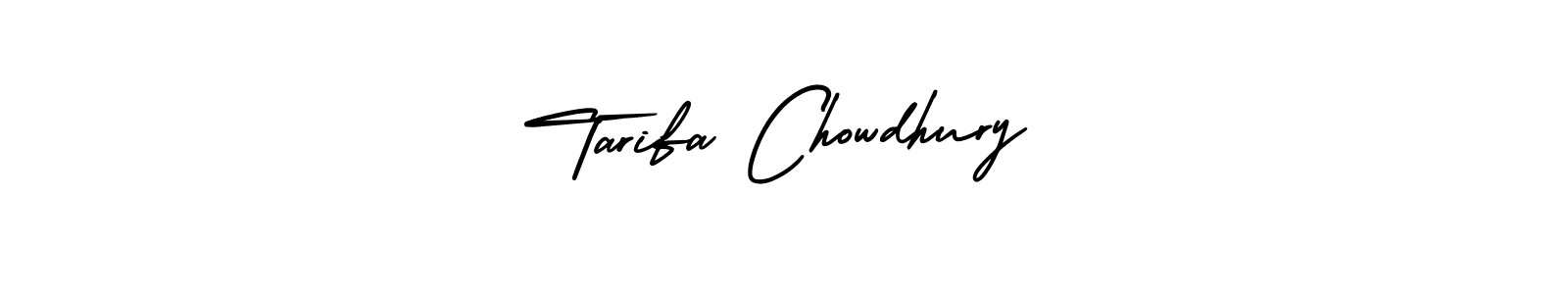 Use a signature maker to create a handwritten signature online. With this signature software, you can design (AmerikaSignatureDemo-Regular) your own signature for name Tarifa Chowdhury. Tarifa Chowdhury signature style 3 images and pictures png