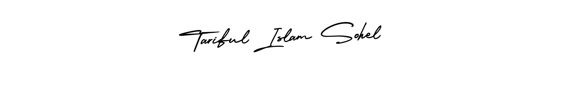 Also You can easily find your signature by using the search form. We will create Tariful Islam Sohel name handwritten signature images for you free of cost using AmerikaSignatureDemo-Regular sign style. Tariful Islam Sohel signature style 3 images and pictures png