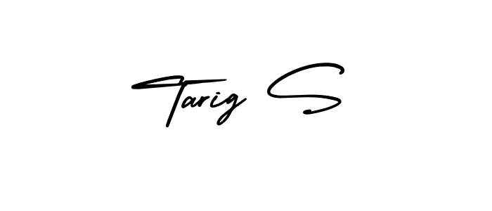 The best way (AmerikaSignatureDemo-Regular) to make a short signature is to pick only two or three words in your name. The name Tarig S include a total of six letters. For converting this name. Tarig S signature style 3 images and pictures png