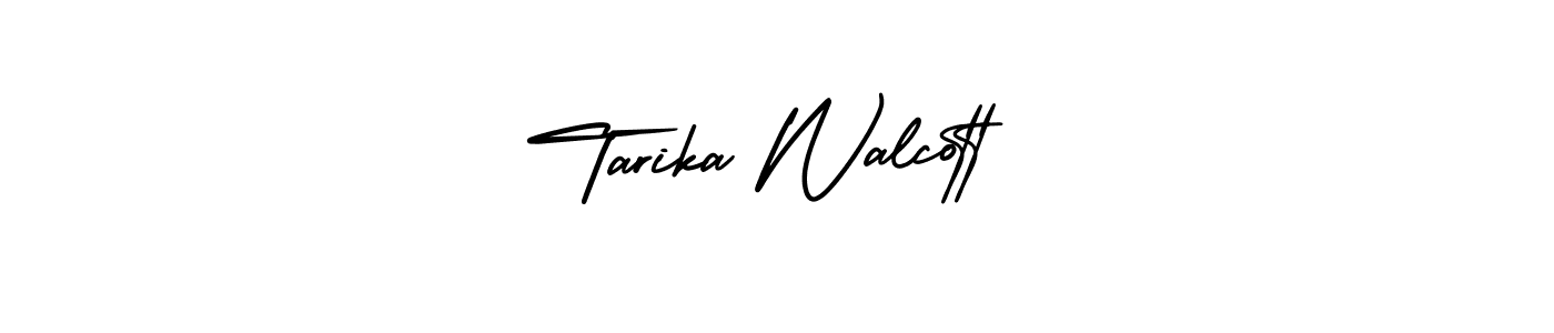 Use a signature maker to create a handwritten signature online. With this signature software, you can design (AmerikaSignatureDemo-Regular) your own signature for name Tarika Walcott. Tarika Walcott signature style 3 images and pictures png