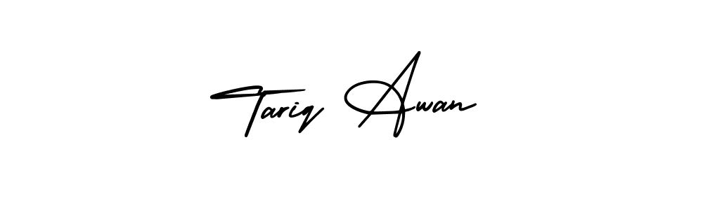 Also we have Tariq Awan name is the best signature style. Create professional handwritten signature collection using AmerikaSignatureDemo-Regular autograph style. Tariq Awan signature style 3 images and pictures png