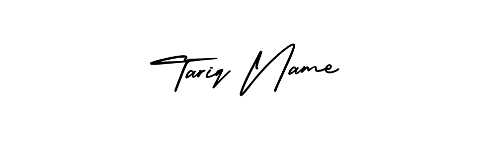 This is the best signature style for the Tariq Name name. Also you like these signature font (AmerikaSignatureDemo-Regular). Mix name signature. Tariq Name signature style 3 images and pictures png