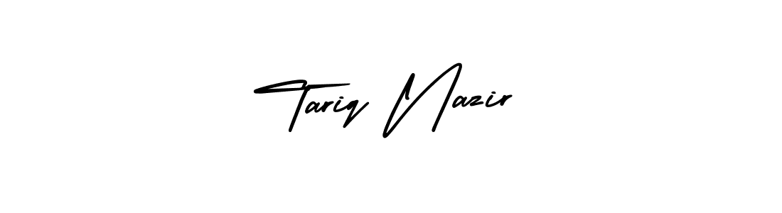 if you are searching for the best signature style for your name Tariq Nazir. so please give up your signature search. here we have designed multiple signature styles  using AmerikaSignatureDemo-Regular. Tariq Nazir signature style 3 images and pictures png