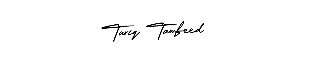 Tariq Tawfeed stylish signature style. Best Handwritten Sign (AmerikaSignatureDemo-Regular) for my name. Handwritten Signature Collection Ideas for my name Tariq Tawfeed. Tariq Tawfeed signature style 3 images and pictures png