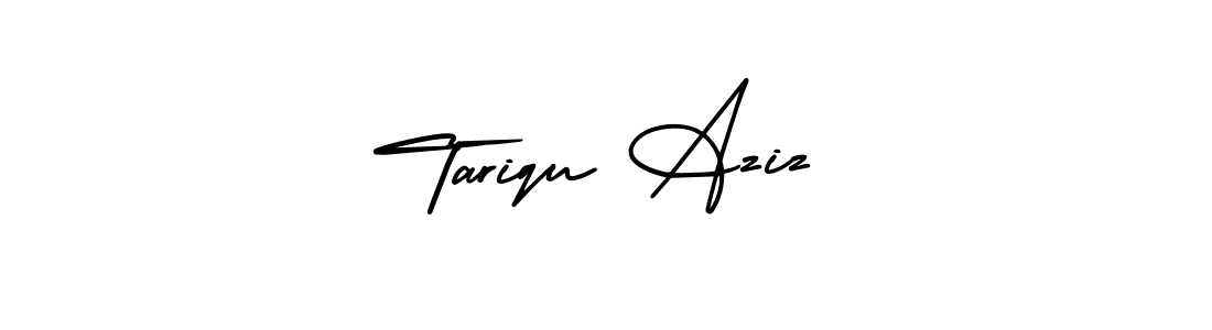 You should practise on your own different ways (AmerikaSignatureDemo-Regular) to write your name (Tariqu Aziz) in signature. don't let someone else do it for you. Tariqu Aziz signature style 3 images and pictures png