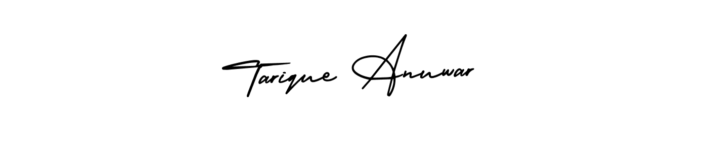 How to make Tarique Anuwar name signature. Use AmerikaSignatureDemo-Regular style for creating short signs online. This is the latest handwritten sign. Tarique Anuwar signature style 3 images and pictures png