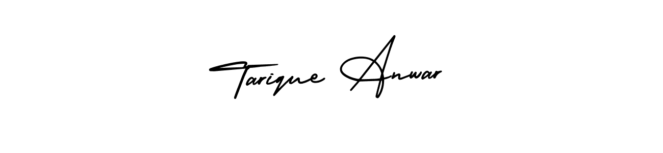 Make a beautiful signature design for name Tarique Anwar. With this signature (AmerikaSignatureDemo-Regular) style, you can create a handwritten signature for free. Tarique Anwar signature style 3 images and pictures png