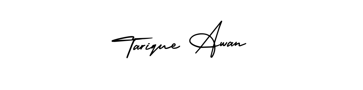 AmerikaSignatureDemo-Regular is a professional signature style that is perfect for those who want to add a touch of class to their signature. It is also a great choice for those who want to make their signature more unique. Get Tarique Awan name to fancy signature for free. Tarique Awan signature style 3 images and pictures png