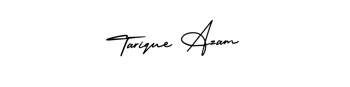 Create a beautiful signature design for name Tarique Azam. With this signature (AmerikaSignatureDemo-Regular) fonts, you can make a handwritten signature for free. Tarique Azam signature style 3 images and pictures png