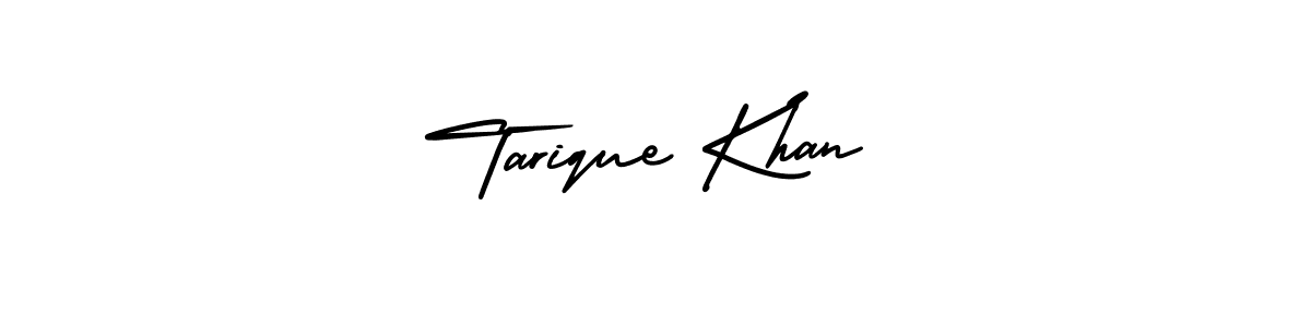 How to make Tarique Khan name signature. Use AmerikaSignatureDemo-Regular style for creating short signs online. This is the latest handwritten sign. Tarique Khan signature style 3 images and pictures png