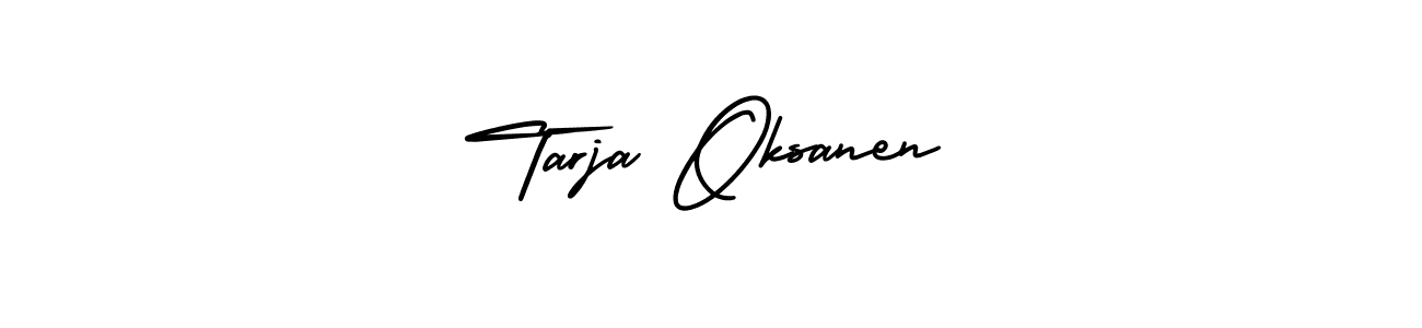 AmerikaSignatureDemo-Regular is a professional signature style that is perfect for those who want to add a touch of class to their signature. It is also a great choice for those who want to make their signature more unique. Get Tarja Oksanen name to fancy signature for free. Tarja Oksanen signature style 3 images and pictures png