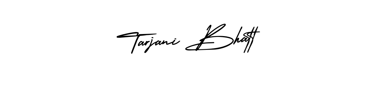 Tarjani Bhatt stylish signature style. Best Handwritten Sign (AmerikaSignatureDemo-Regular) for my name. Handwritten Signature Collection Ideas for my name Tarjani Bhatt. Tarjani Bhatt signature style 3 images and pictures png