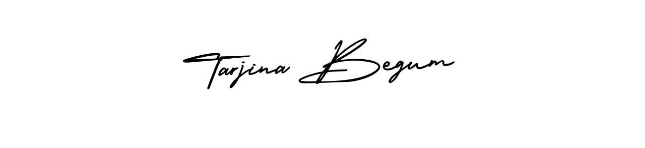 Make a beautiful signature design for name Tarjina Begum. With this signature (AmerikaSignatureDemo-Regular) style, you can create a handwritten signature for free. Tarjina Begum signature style 3 images and pictures png