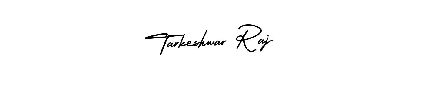 This is the best signature style for the Tarkeshwar Raj name. Also you like these signature font (AmerikaSignatureDemo-Regular). Mix name signature. Tarkeshwar Raj signature style 3 images and pictures png