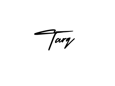 You should practise on your own different ways (AmerikaSignatureDemo-Regular) to write your name (Tarq) in signature. don't let someone else do it for you. Tarq signature style 3 images and pictures png