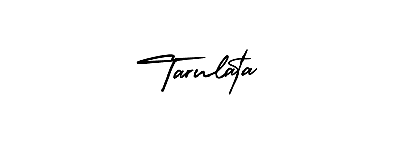 How to make Tarulata name signature. Use AmerikaSignatureDemo-Regular style for creating short signs online. This is the latest handwritten sign. Tarulata signature style 3 images and pictures png