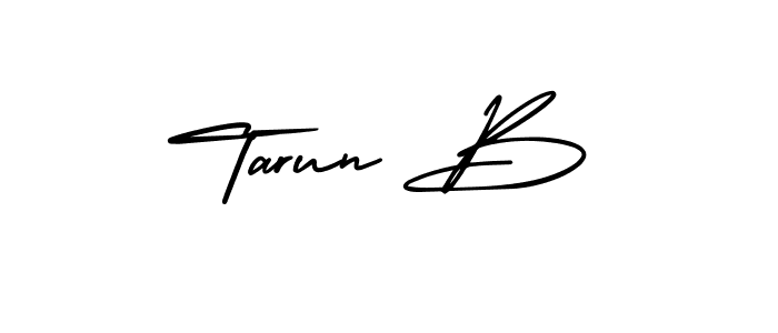 It looks lik you need a new signature style for name Tarun B. Design unique handwritten (AmerikaSignatureDemo-Regular) signature with our free signature maker in just a few clicks. Tarun B signature style 3 images and pictures png