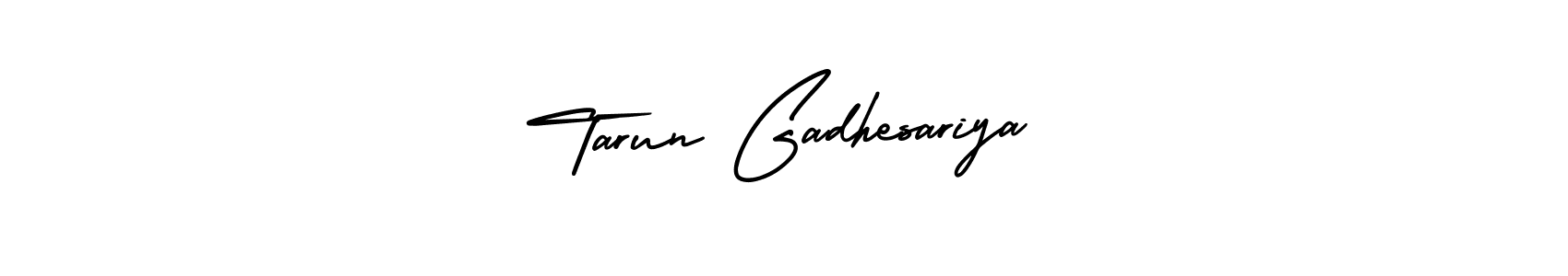 Use a signature maker to create a handwritten signature online. With this signature software, you can design (AmerikaSignatureDemo-Regular) your own signature for name Tarun Gadhesariya. Tarun Gadhesariya signature style 3 images and pictures png