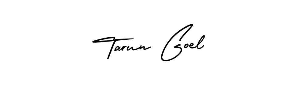 Make a beautiful signature design for name Tarun Goel. With this signature (AmerikaSignatureDemo-Regular) style, you can create a handwritten signature for free. Tarun Goel signature style 3 images and pictures png