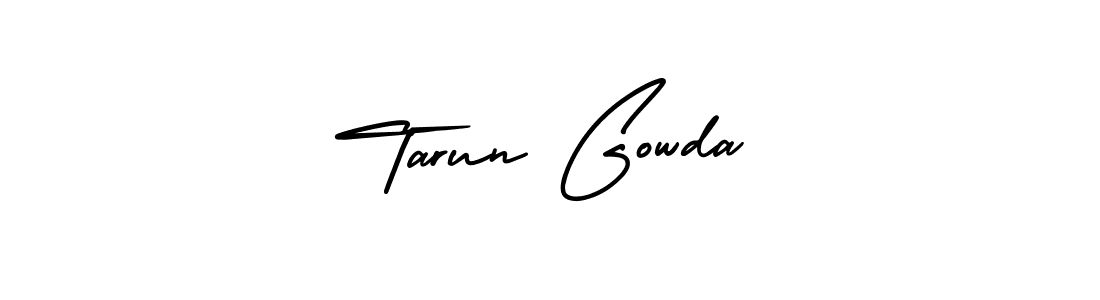 How to Draw Tarun Gowda signature style? AmerikaSignatureDemo-Regular is a latest design signature styles for name Tarun Gowda. Tarun Gowda signature style 3 images and pictures png