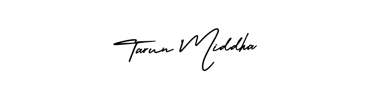 Create a beautiful signature design for name Tarun Middha. With this signature (AmerikaSignatureDemo-Regular) fonts, you can make a handwritten signature for free. Tarun Middha signature style 3 images and pictures png