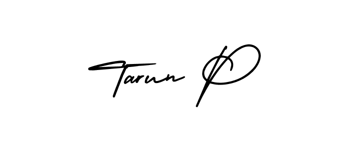 Also You can easily find your signature by using the search form. We will create Tarun P name handwritten signature images for you free of cost using AmerikaSignatureDemo-Regular sign style. Tarun P signature style 3 images and pictures png