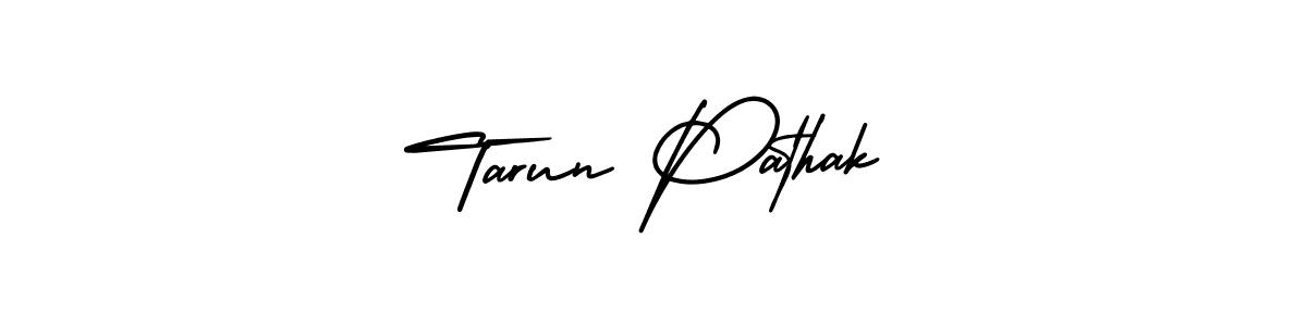 Tarun Pathak stylish signature style. Best Handwritten Sign (AmerikaSignatureDemo-Regular) for my name. Handwritten Signature Collection Ideas for my name Tarun Pathak. Tarun Pathak signature style 3 images and pictures png