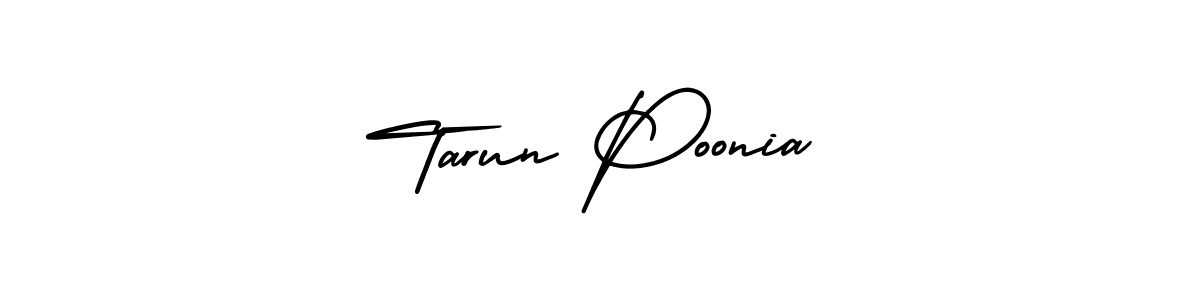 Design your own signature with our free online signature maker. With this signature software, you can create a handwritten (AmerikaSignatureDemo-Regular) signature for name Tarun Poonia. Tarun Poonia signature style 3 images and pictures png