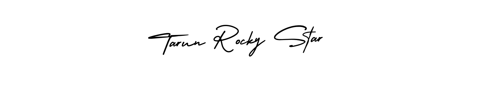 Tarun Rocky Star stylish signature style. Best Handwritten Sign (AmerikaSignatureDemo-Regular) for my name. Handwritten Signature Collection Ideas for my name Tarun Rocky Star. Tarun Rocky Star signature style 3 images and pictures png