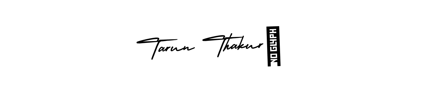 This is the best signature style for the Tarun Thakur  name. Also you like these signature font (AmerikaSignatureDemo-Regular). Mix name signature. Tarun Thakur  signature style 3 images and pictures png