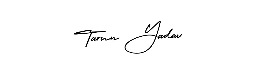 Make a short Tarun Yadav signature style. Manage your documents anywhere anytime using AmerikaSignatureDemo-Regular. Create and add eSignatures, submit forms, share and send files easily. Tarun Yadav signature style 3 images and pictures png