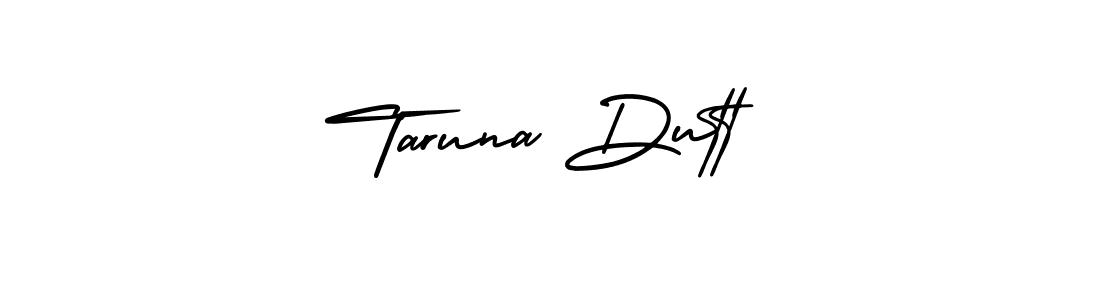 How to make Taruna Dutt name signature. Use AmerikaSignatureDemo-Regular style for creating short signs online. This is the latest handwritten sign. Taruna Dutt signature style 3 images and pictures png