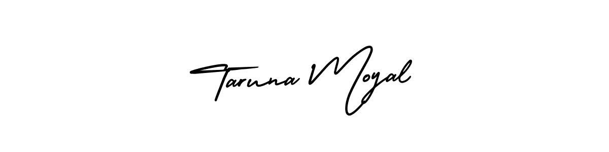 Make a beautiful signature design for name Taruna Moyal. With this signature (AmerikaSignatureDemo-Regular) style, you can create a handwritten signature for free. Taruna Moyal signature style 3 images and pictures png