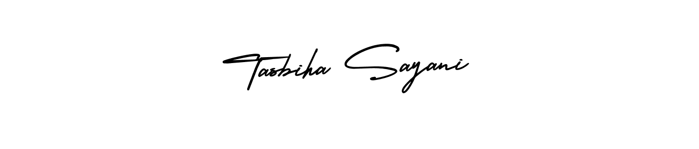 Design your own signature with our free online signature maker. With this signature software, you can create a handwritten (AmerikaSignatureDemo-Regular) signature for name Tasbiha Sayani. Tasbiha Sayani signature style 3 images and pictures png