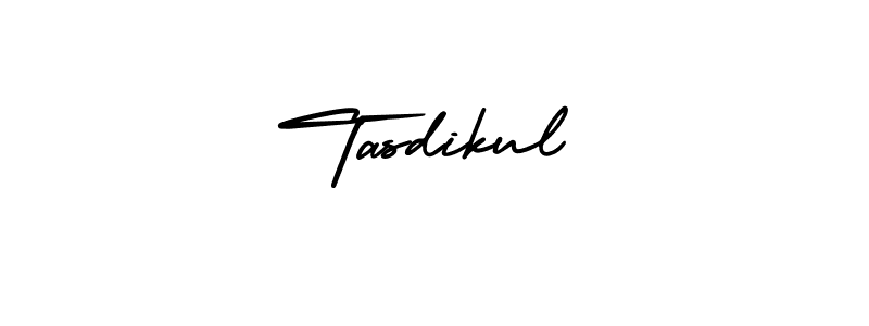 Make a beautiful signature design for name Tasdikul. With this signature (AmerikaSignatureDemo-Regular) style, you can create a handwritten signature for free. Tasdikul signature style 3 images and pictures png