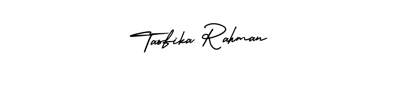 Make a beautiful signature design for name Tasfika Rahman. With this signature (AmerikaSignatureDemo-Regular) style, you can create a handwritten signature for free. Tasfika Rahman signature style 3 images and pictures png