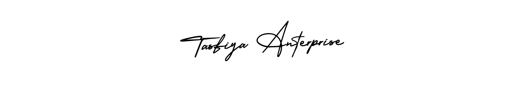 Similarly AmerikaSignatureDemo-Regular is the best handwritten signature design. Signature creator online .You can use it as an online autograph creator for name Tasfiya Anterprise. Tasfiya Anterprise signature style 3 images and pictures png