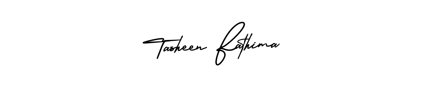 Design your own signature with our free online signature maker. With this signature software, you can create a handwritten (AmerikaSignatureDemo-Regular) signature for name Tasheen Fathima. Tasheen Fathima signature style 3 images and pictures png