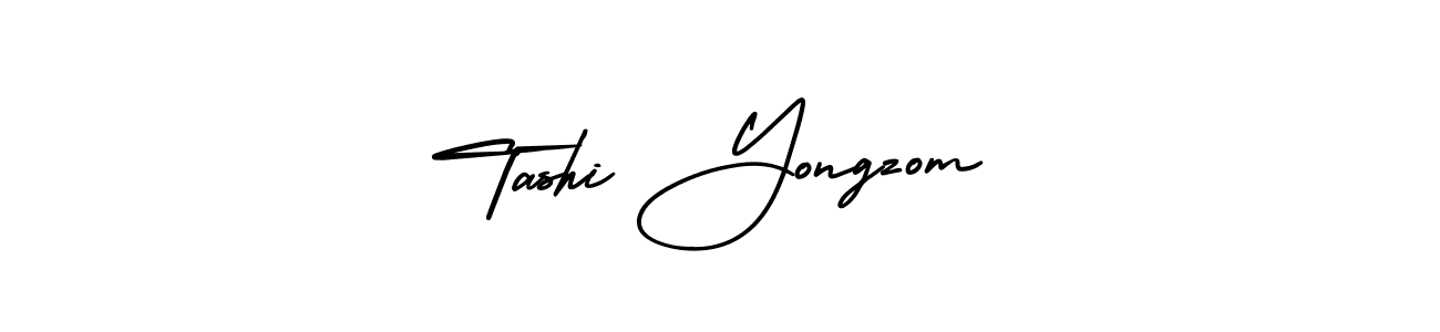 Make a beautiful signature design for name Tashi Yongzom. Use this online signature maker to create a handwritten signature for free. Tashi Yongzom signature style 3 images and pictures png