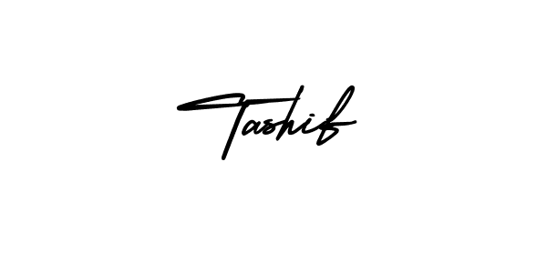 How to make Tashif name signature. Use AmerikaSignatureDemo-Regular style for creating short signs online. This is the latest handwritten sign. Tashif signature style 3 images and pictures png