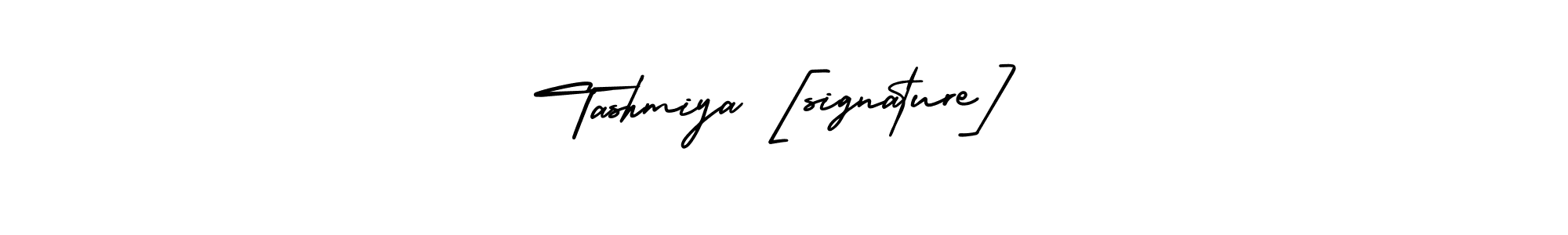 Also You can easily find your signature by using the search form. We will create Tashmiya [signature] name handwritten signature images for you free of cost using AmerikaSignatureDemo-Regular sign style. Tashmiya [signature] signature style 3 images and pictures png