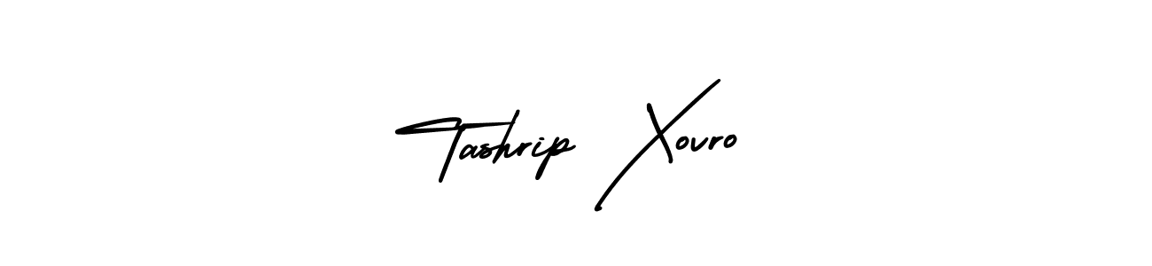 Make a short Tashrip Xovro signature style. Manage your documents anywhere anytime using AmerikaSignatureDemo-Regular. Create and add eSignatures, submit forms, share and send files easily. Tashrip Xovro signature style 3 images and pictures png