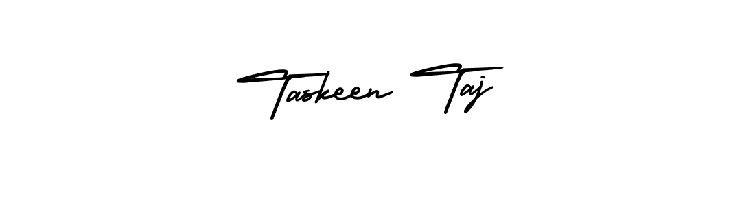 if you are searching for the best signature style for your name Taskeen Taj. so please give up your signature search. here we have designed multiple signature styles  using AmerikaSignatureDemo-Regular. Taskeen Taj signature style 3 images and pictures png