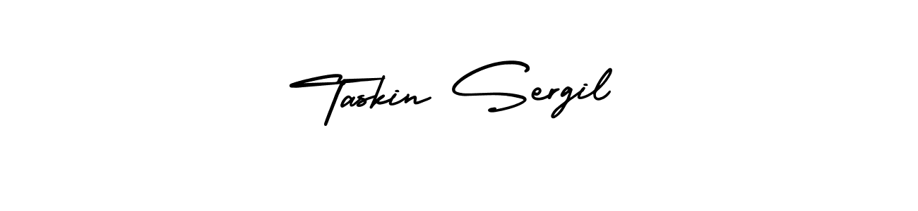 Design your own signature with our free online signature maker. With this signature software, you can create a handwritten (AmerikaSignatureDemo-Regular) signature for name Taskin Sergil. Taskin Sergil signature style 3 images and pictures png