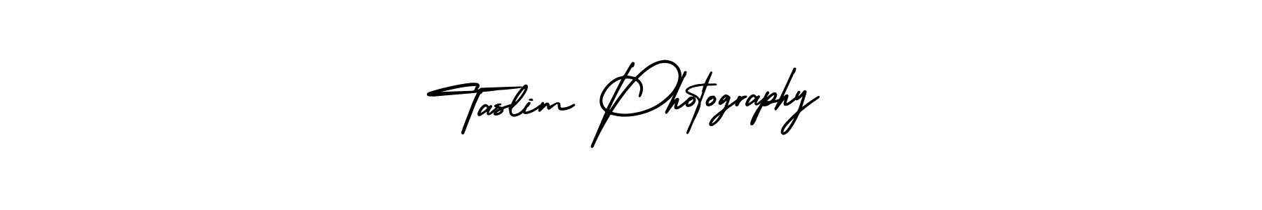 AmerikaSignatureDemo-Regular is a professional signature style that is perfect for those who want to add a touch of class to their signature. It is also a great choice for those who want to make their signature more unique. Get Taslim Photography name to fancy signature for free. Taslim Photography signature style 3 images and pictures png